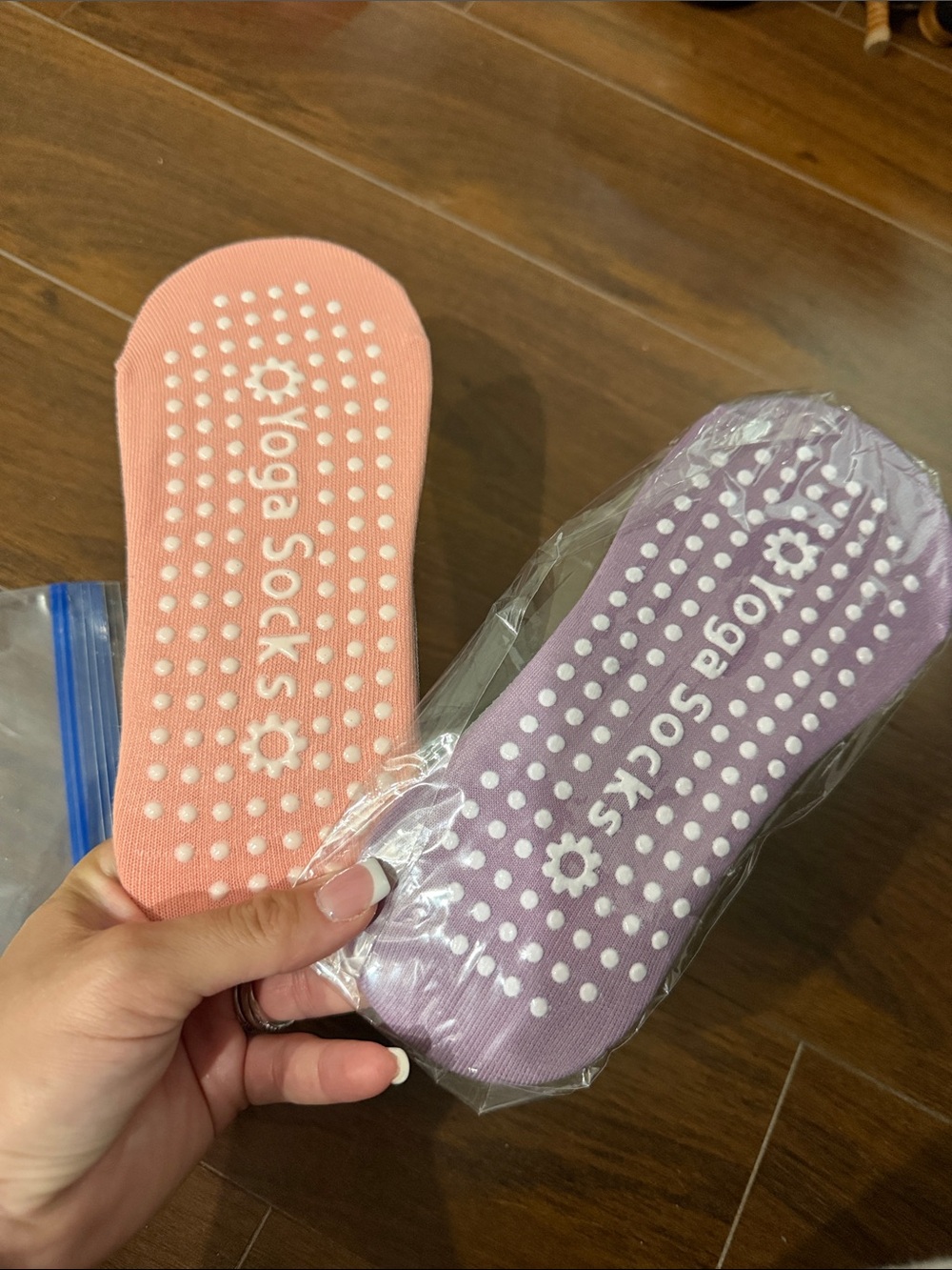 for Women - Non-Slip Grip Pink & Lavender